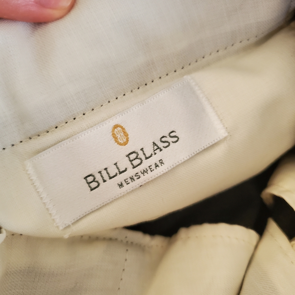Bill Blass Menswear black/gray formal suit pants - Picture 4 of 14